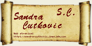Sandra Ćutković vizit kartica